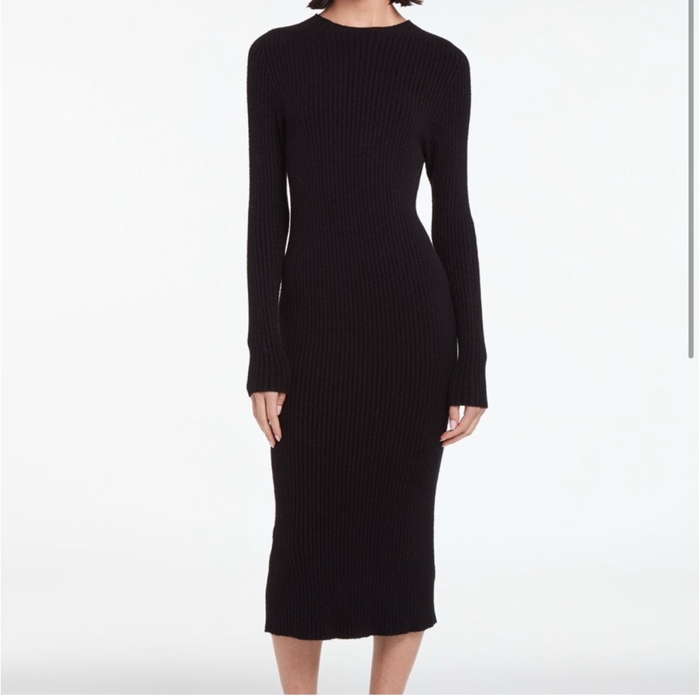 Apparis Malia Black Sweater Dress
